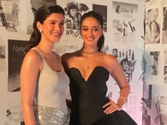 Ananya Panday And Shanaya Kapoor Were The Most Stylish Besties In Silver And Black On The Red Carpet At An Awards Show